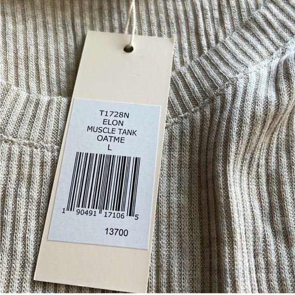 NWT‎ | Eberjey Elon Muscle Tank Oatmeal Large - Picture 3 of 3